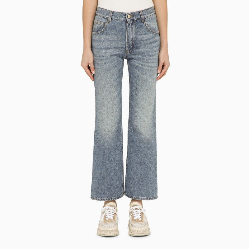 Chloé Washed-Effect Cropped Denim Jeans | Baltini