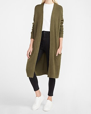 Cozy Long Pocket Cardigan | Express