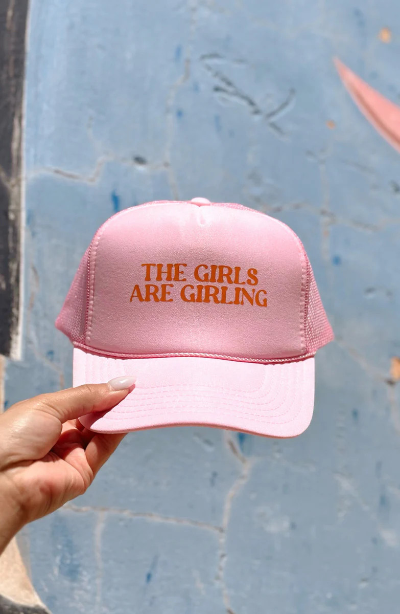 The Girls are Girling Pink Trucker Hat | Apricot Lane Boutique