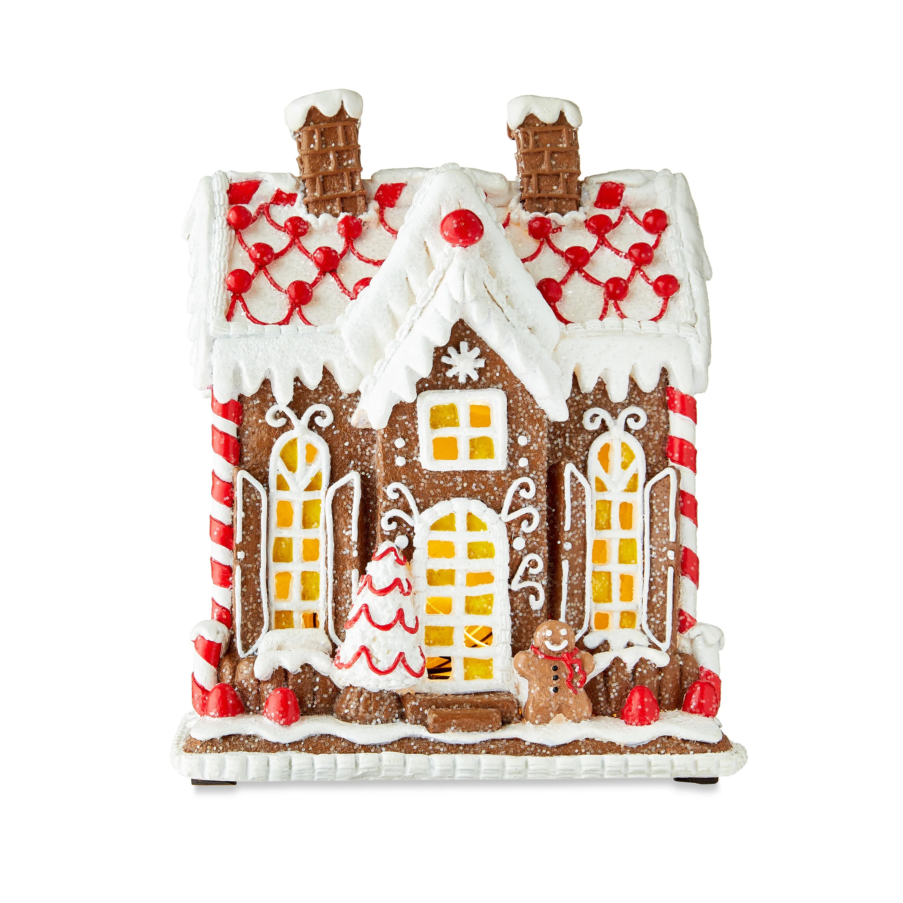 Multicolor Light-Up LED Candy House Christmas Tabletop Decoration, 9.5 in, by Holiday Time - Walm... | Walmart (US)