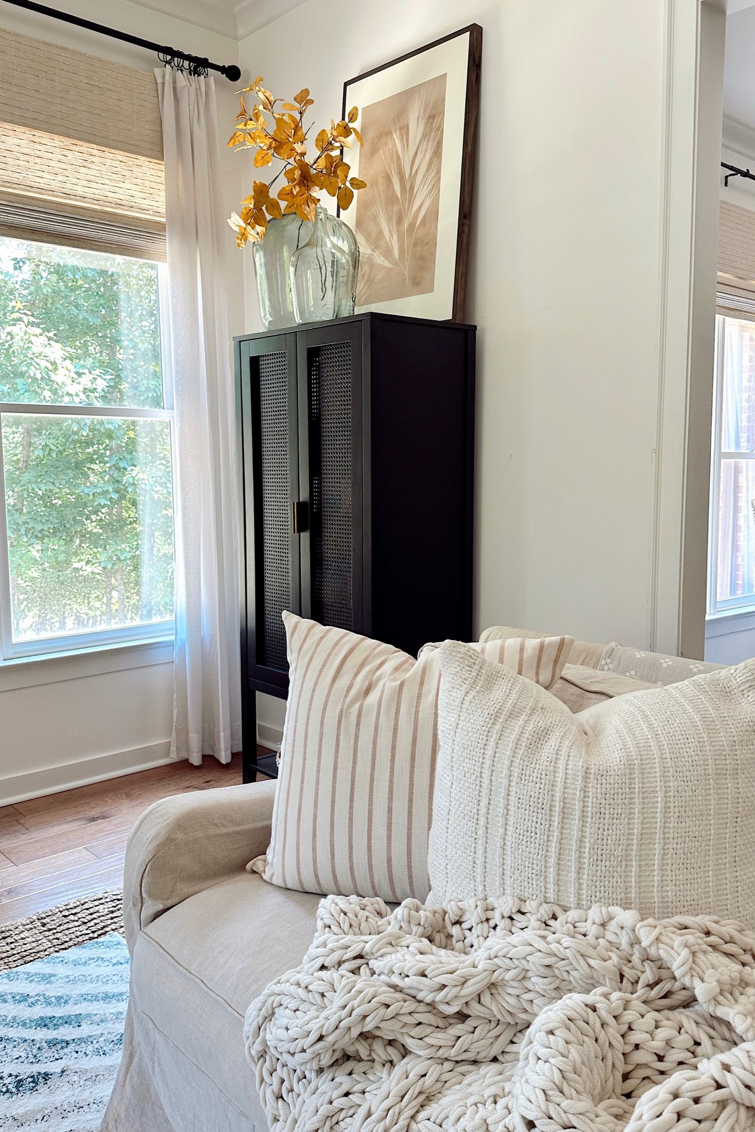 Fall decor for the living room // fall wall art // “Pressed Wheat” from Joyfully Said use code SHEGAVEITAGO for a discount! 

#LTKhome #LTKSeasonal #LTKunder50