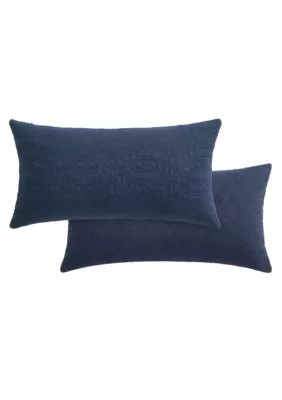 Levtex Home Ballou Navy Rectangular Pillow, Navy Blue | Belk