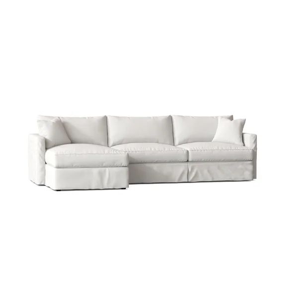 Leisure 121" Wide Cotton Down Cushion Sofa & Chaise | Wayfair North America