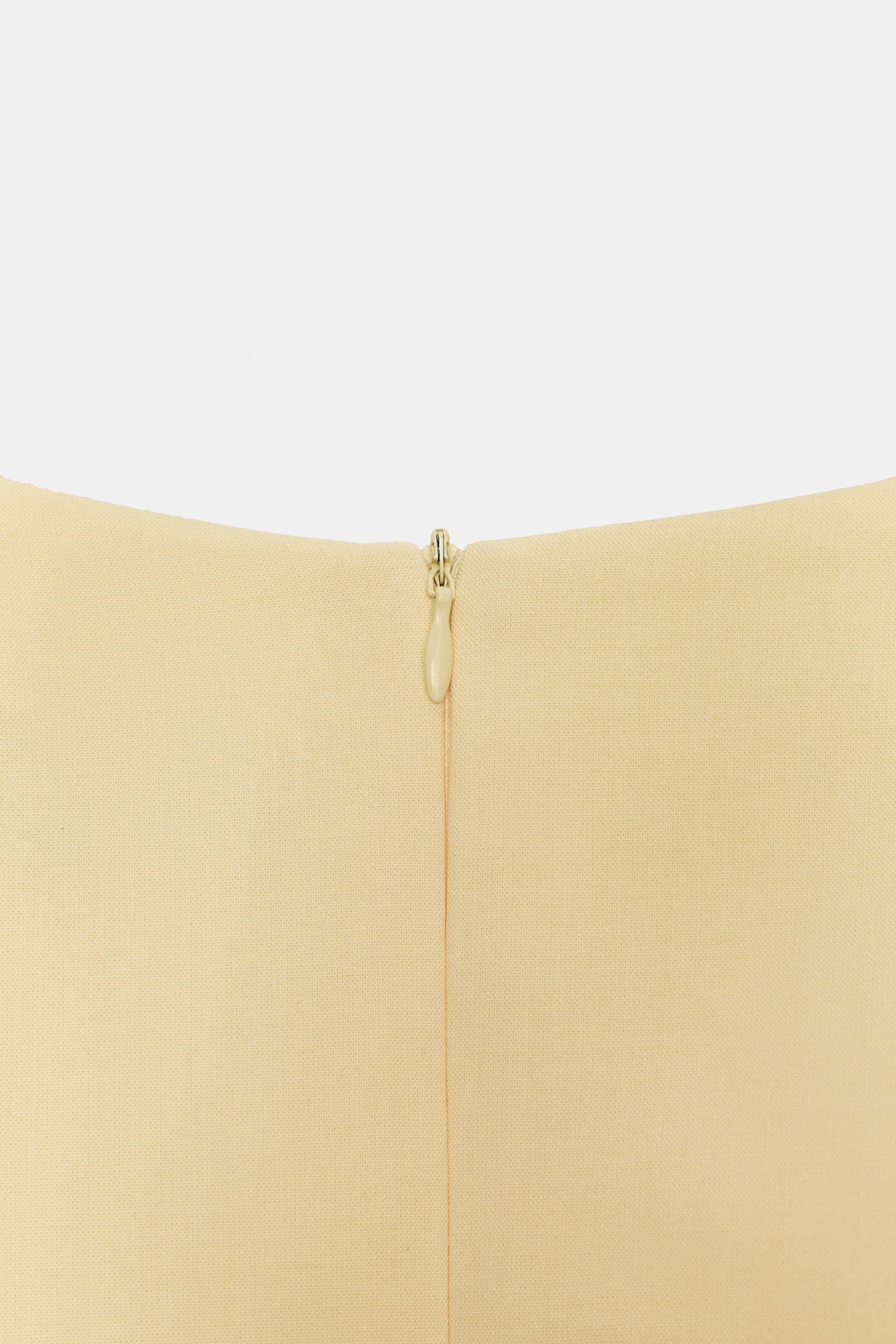 PLEATED SHORT DRESS WITH POCKETS | Zara UK