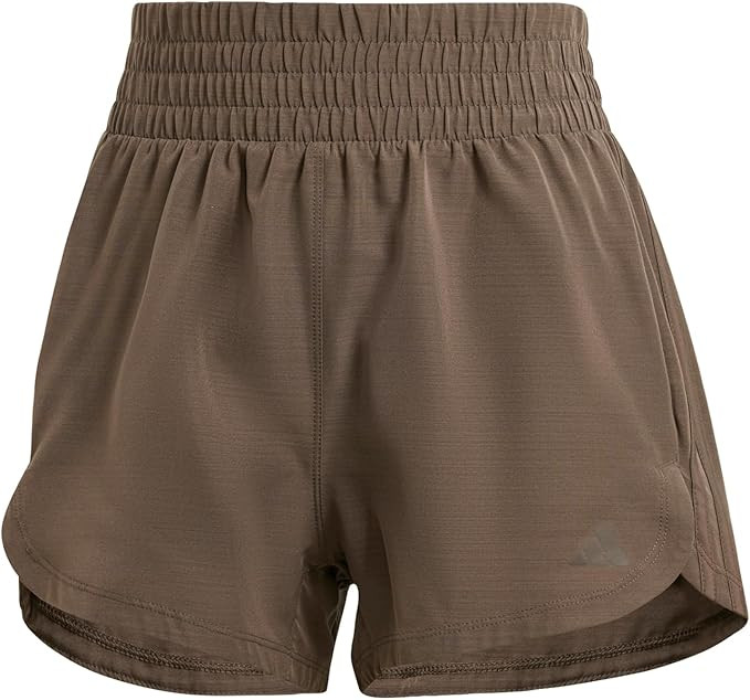 adidas Women's Pacer Training 3-Stripes Woven High Rise Shorts | Amazon (US)