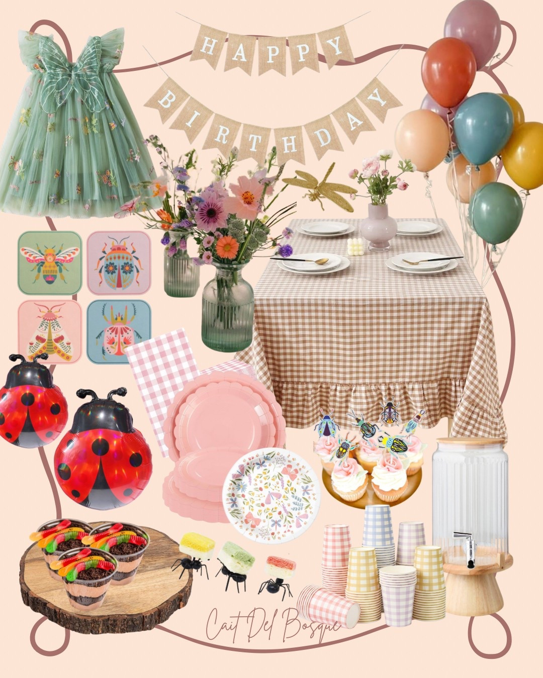 Throwing the sweetest “Our Little Love Bug” birthday party for our baby girl’s 2nd birthday! 🐞✨ This nature-inspired garden party is full of whimsical charm, with soft gingham prints, butterfly, ladybug + beetle accents, + floral touches throughout. We’re using adorable bug-themed party supplies, pastel balloons, +  woodland-inspired treats (those gummy worm dirt cups are going to be a hit!) to create a magical, kid-friendly vibe. The tulle butterfly dress is the perfect outfit for our tiny birthday girl, + we’re keeping everything cohesive with matching plates, napkins, + gingham cups. I can’t wait to BUG OUT + celebrate our little love bug! 💕

bug birthday party decor, garden themed birthday, butterfly party supplies, love bug birthday, toddler birthday outfit, ladybug balloons, gingham tablecloth, woodland party decorations, floral party supplies, dirt cup desserts, party, party ideas, toddler birthday, baby shower, baby shower theme, birthday theme, tablecloth, gingham, floral, flowers, banner, dress, floral dress, toddler dress, toddler girl, birthday girl, party supplies, Amazon, Amazon finds, Amazon party, Amazon decor, birthday party outfits, girl birthday, girl baby shower, baby shower, baby shower theme, our little love bug is turning 2, our little love bug is on the way


#LTKSeasonal #LTKParties #LTKKids