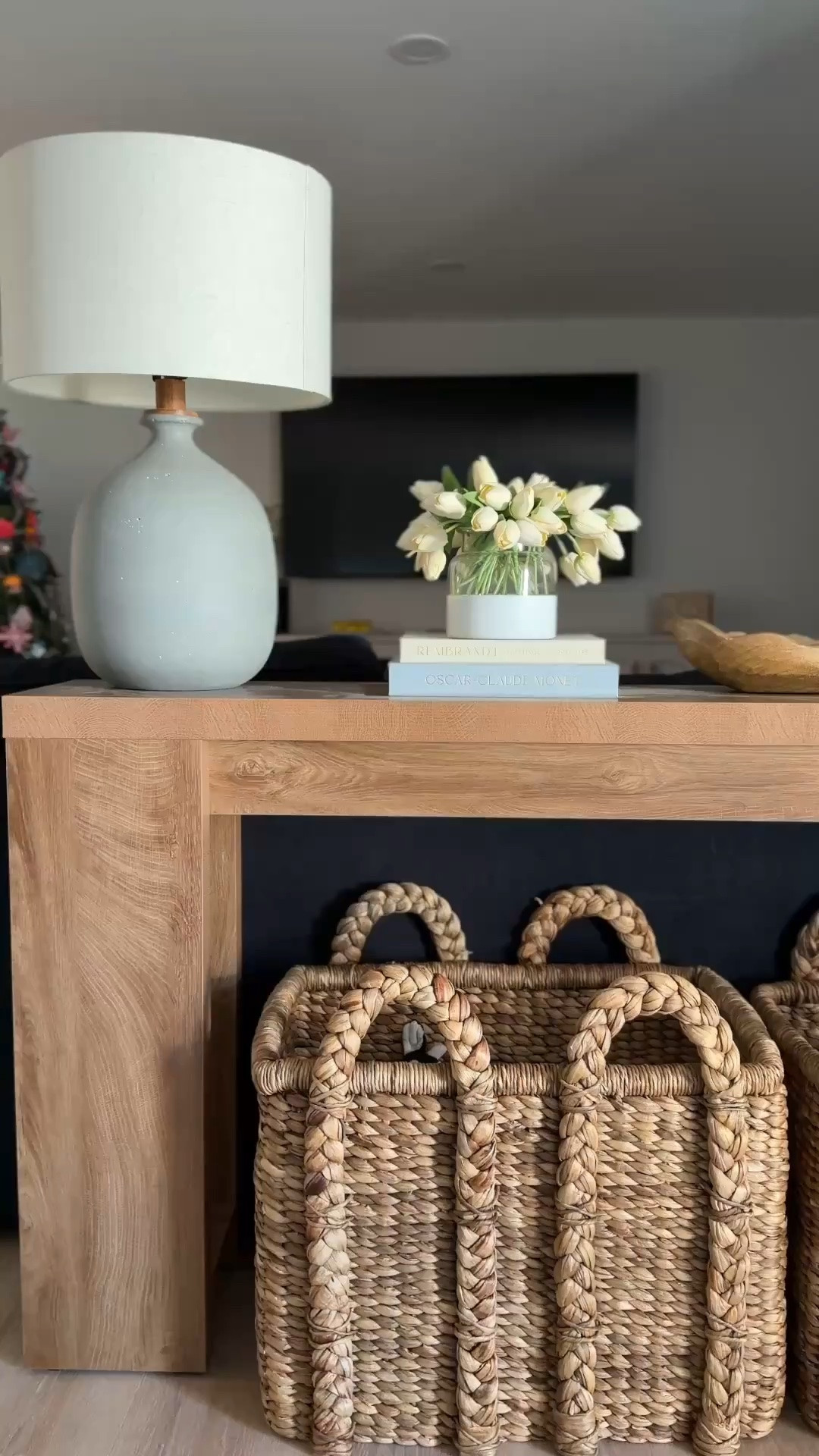 Wayfair console table and Pottery Barn woven baskets are both on sale! These baskets are perfect for holding blankets or toys!

#LTKHome #LTKSaleAlert