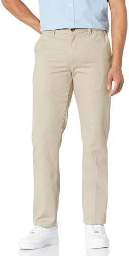 Amazon Essentials Mens Slim-Fit Wrinkle-Resistant Flat-Front Chino Pant | Amazon (US)