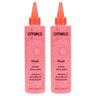 Amika Flash Instant Shine Mask 6.7 oz 2 Pack | Target
