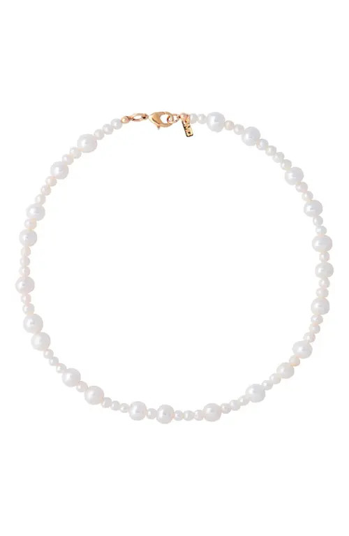 Martha Calvo Lottie Freshwater Pearl Necklace in Gold at Nordstrom, Size 15 | Nordstrom