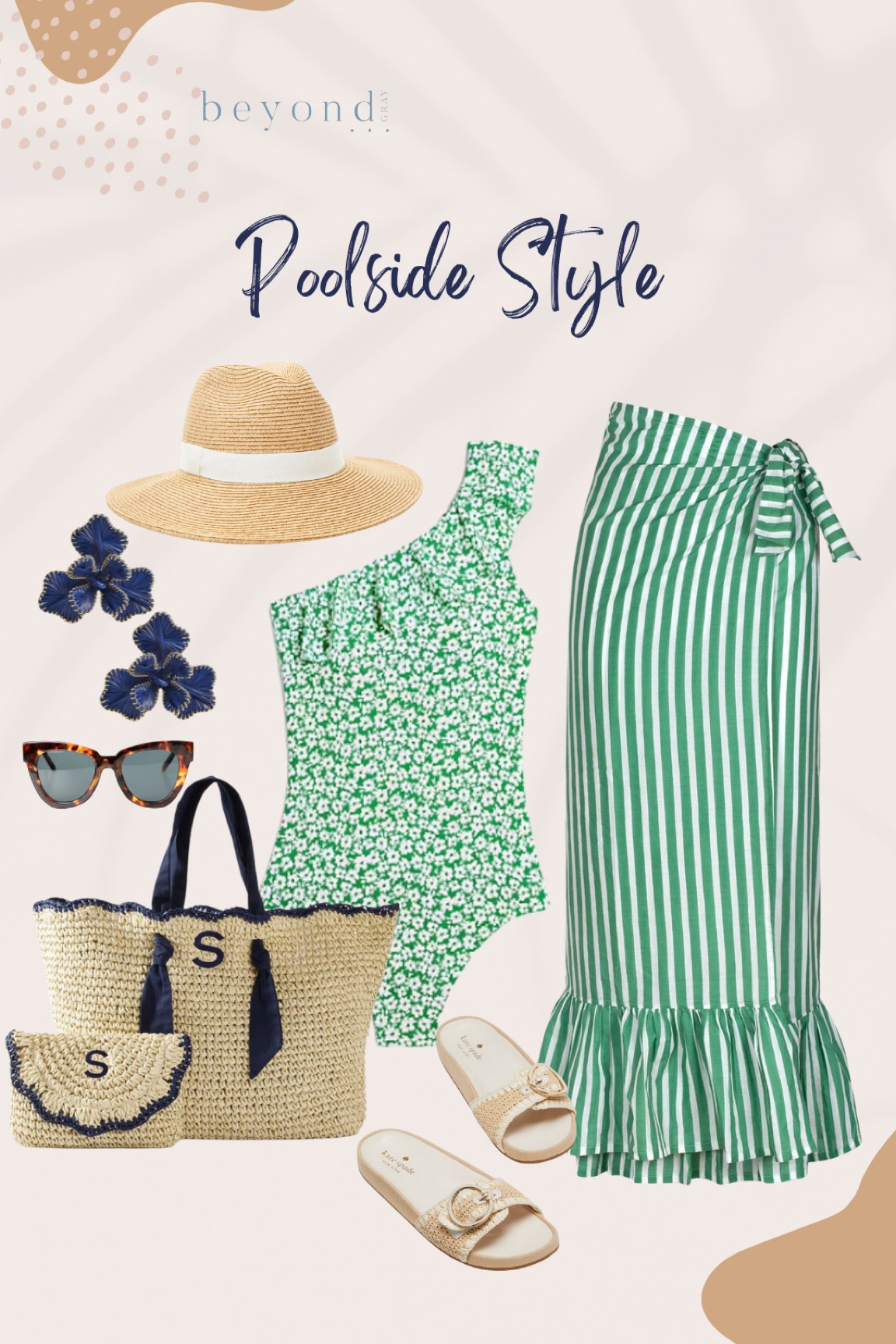 Green & Navy preppy style for the pool, beach or resort! 

#LTKSwim #LTKTravel #LTKStyleTip