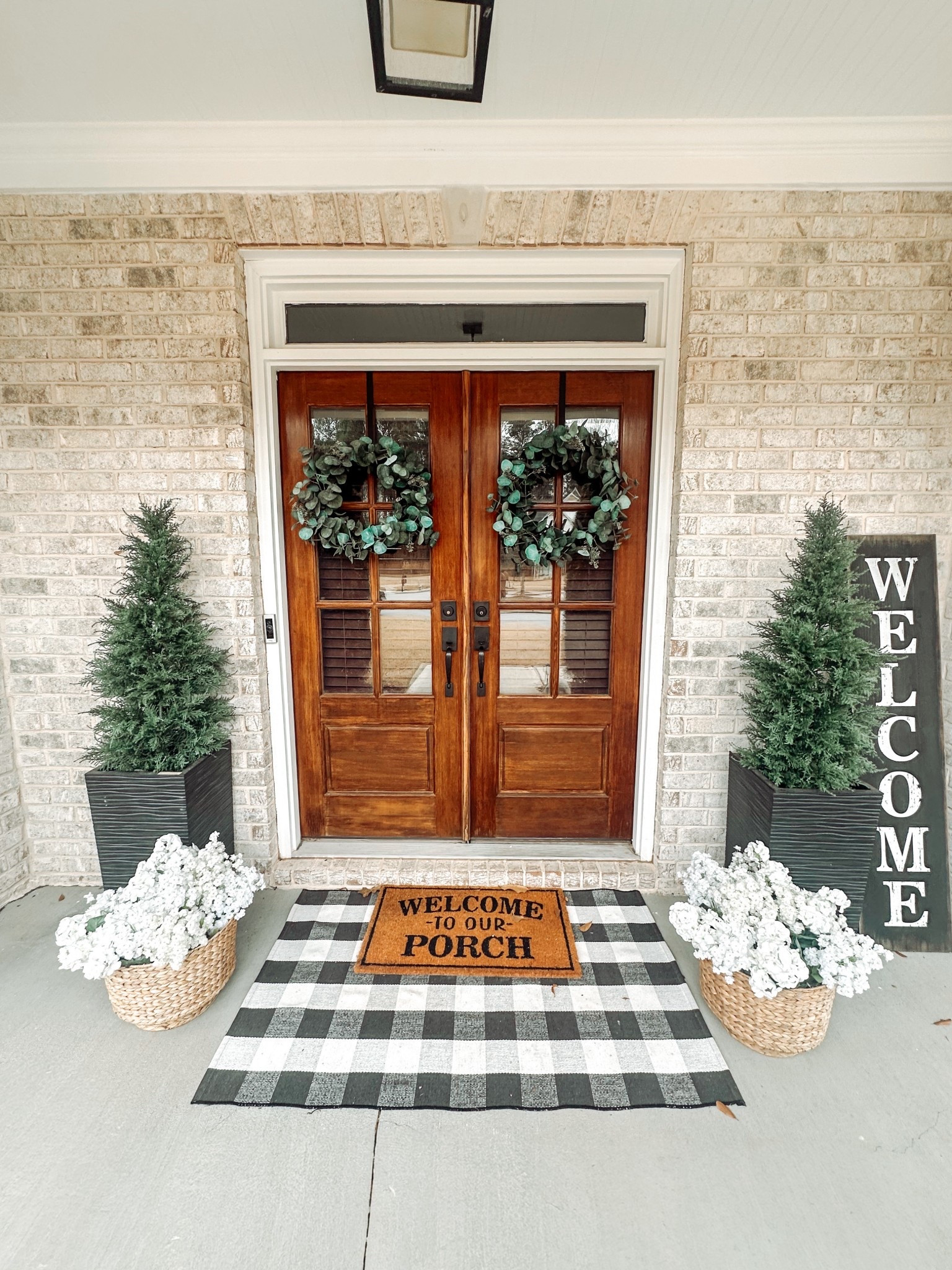 My porch got a nice refresh. My favorite part is these trees. They were on sale when I purchased them, but beyond the price the quality is amazing. 

They look so realistic and are a good year round porch option. 

Shop them for your home now. 

#LTKSeasonal #LTKFindsUnder50 #LTKHome