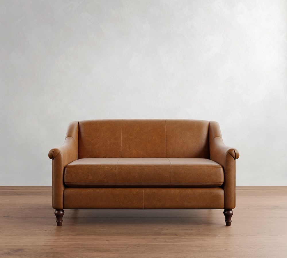 Josie Leather Sofa (58"-82") | Pottery Barn (US)