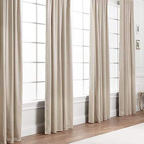 Chanasya 2-Panel Solid Classy Velvet Blackout Curtains - 3-in-1 Back Tab, Rod Pocket, Ring Tab - for | Amazon (US)