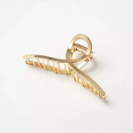 Metal Hair Clips for Women - Durable & Elegant Metal Claw Clips Perfect for Everyday Use - Gold 1 Pc | Walmart (US)