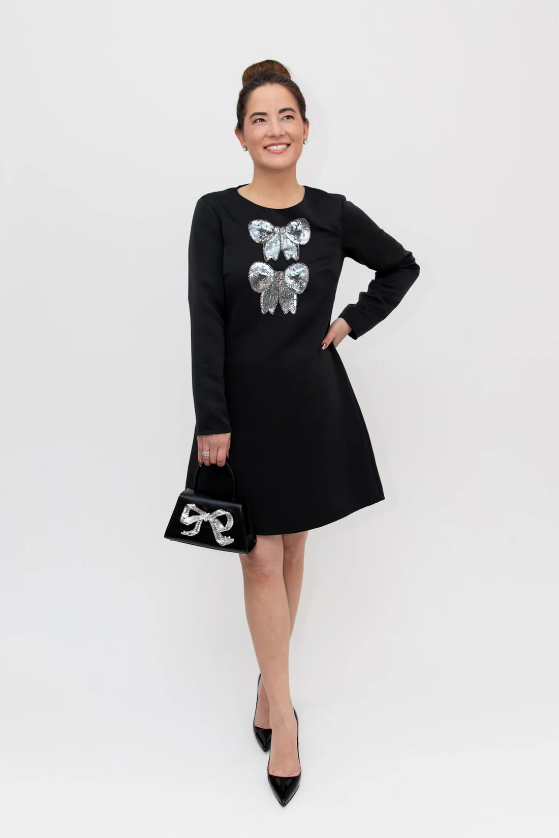 Black Marsha Bow Dress | Sail to Sable