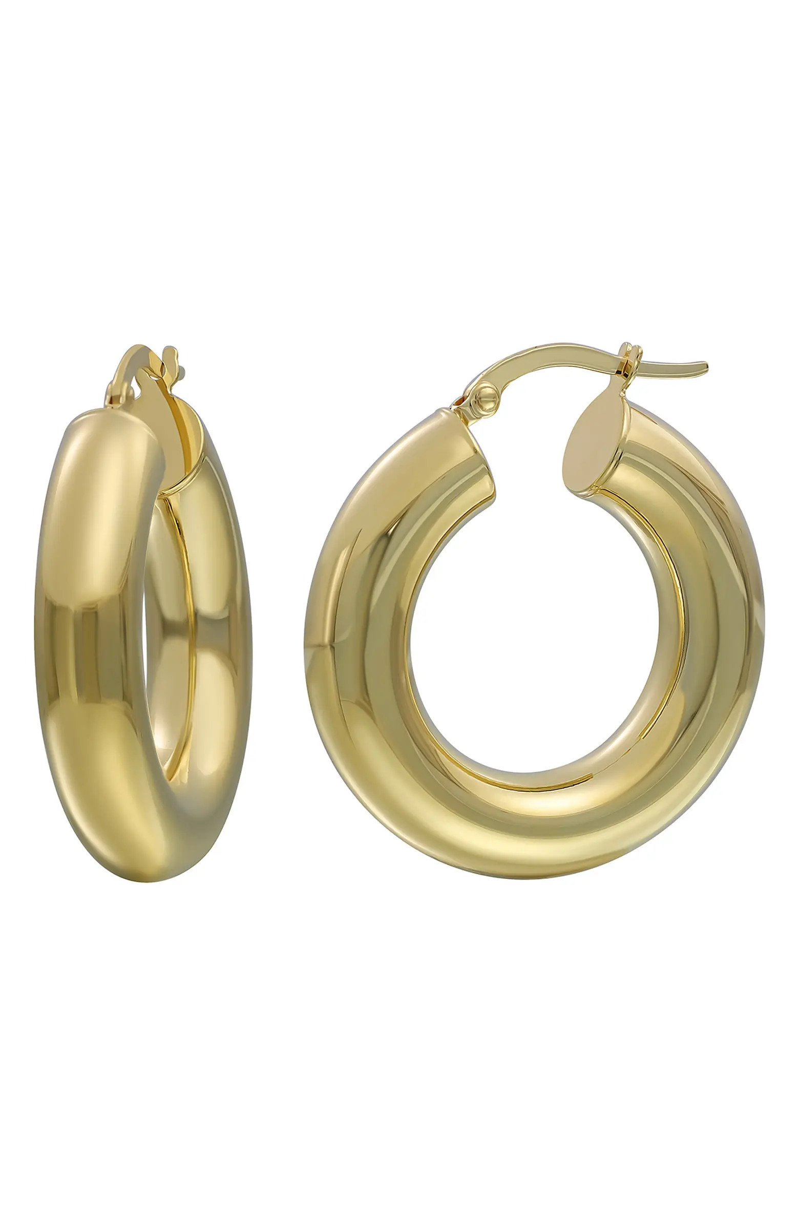 14K Gold Chunky Hoop Earrings | Nordstrom