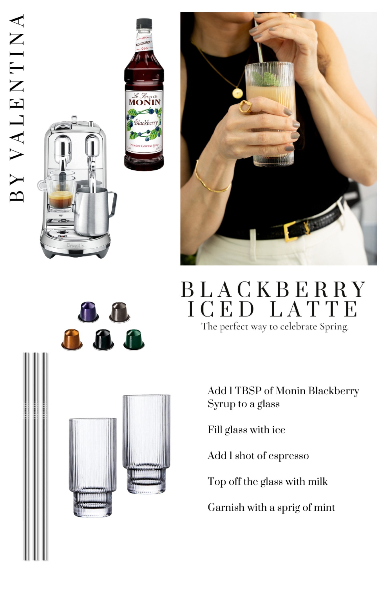 Iced Blackberry Latte Recipe. Everything you need to make the perfect Spring drink.

#LTKGiftGuide #LTKstyletip #LTKhome