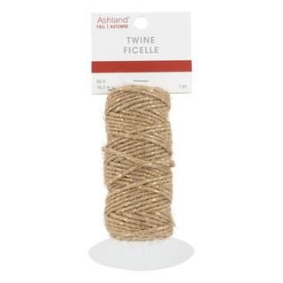 60ft. Natural & Metallic Gold Jute Twine by Ashland® | Michaels | Michaels Stores