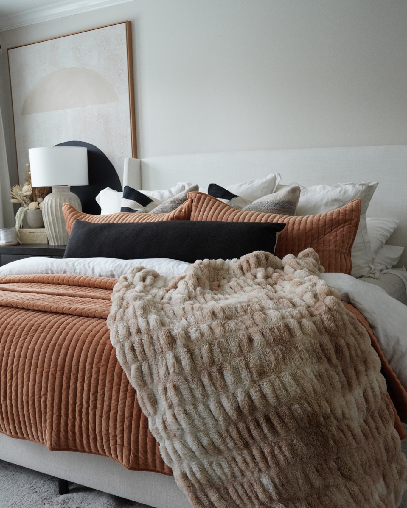 Fall bedding that will make you feel warm and cozy. neutral home decor, #bedding #bedroom #fallbedding #homedecor #cozyblankets #cozybedding neutral bed, neutral bedding, bed pillow, bedroom, pottery barn bedding, target bedding, Target finds, coverlet, sheets, duvet, wingback bed

#LTKSeasonal #LTKhome