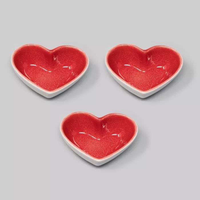 3pk Ceramic Heart Candy Dish - Bullseye's Playground™ | Target