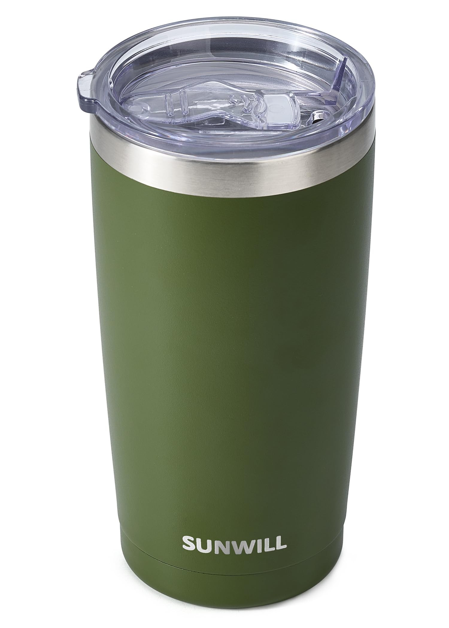 SUNWILL Travel Coffee Tumbler 20 oz, Insulated Mug with Lid, Stainless Steel Cup for Outdoor, Pow... | Amazon (US)