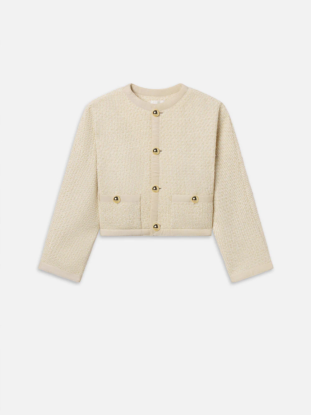 The Trim Jacket -- Cream Multi | Frame Denim