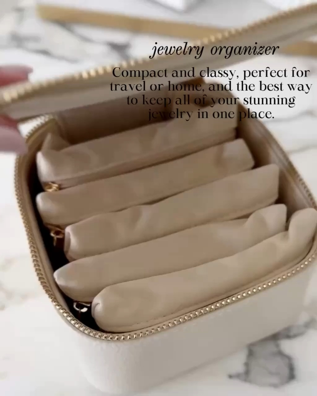 JEWELRY ORGANIZER — COMPACT, CLASSY, AND SO PRACTICAL! Compact and classy, perfect for travel or home, and the best way to keep all of your stunning jewelry in one place.

#Amazon #TheHillaryStyle #JewelryOrganizer #TravelEssentials #GiftIdeasForHer #OrganizationMustHaves #ChicStorageSolutions #NeutralHomeStyle #EverydayTravelEssentials 

 #LTKmomlife #LTKOver40 #LTKFindsUnder50