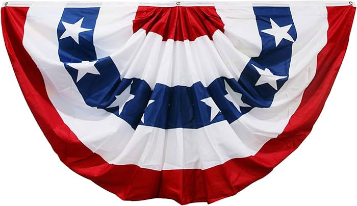 HOOSUN American Flags 1.5 X 3 FT, 4th Of July Decorations, USA Flags Pleated Fan Flag, Patriotic ... | Amazon (US)