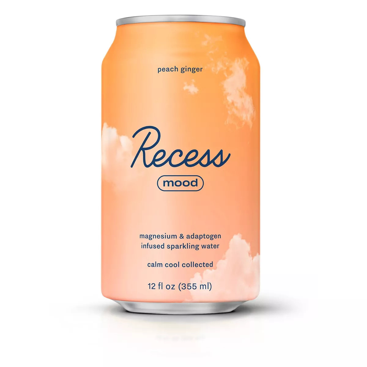 Recess Mood Peach Ginger Sparkling Water with Magnesium L-Threonate - 12 fl oz Can | Target
