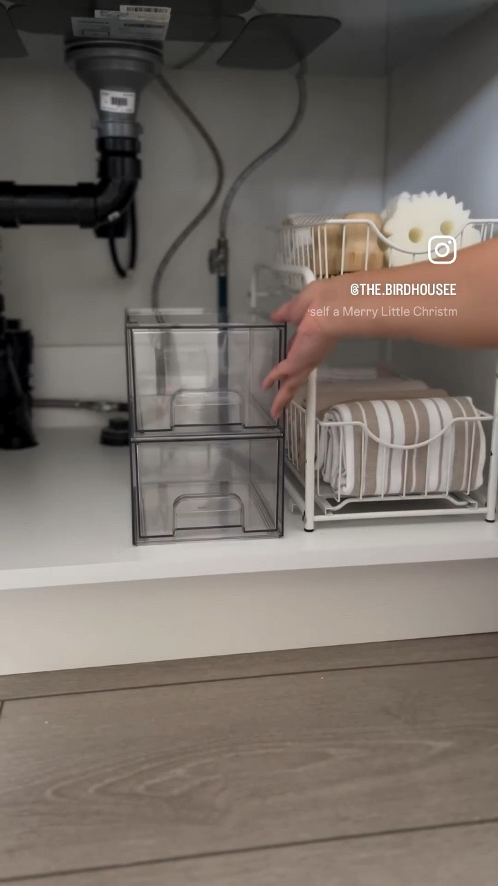 Stackable organization perfect for under the sink! 

#LTKhome #amazonfinds 

#LTKover50style #LTKcanada