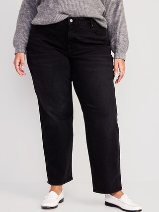 High-Waisted OG Loose Black Jeans for Women | Old Navy (US)