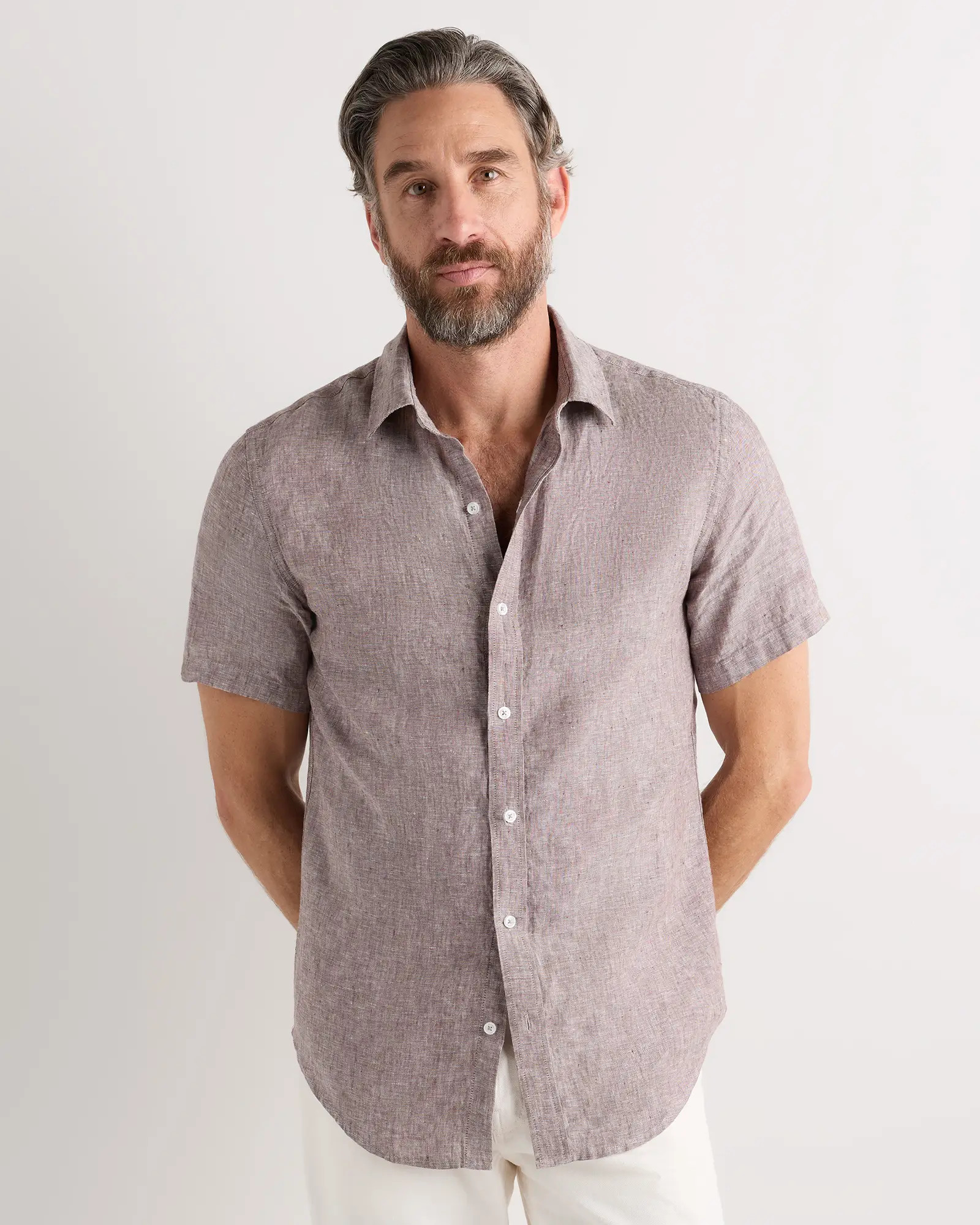 100% European Linen Relaxed Short Sleeve Shirt | Quince