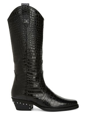 Oakland Embossed Leather Cowboy Boots | Lord & Taylor