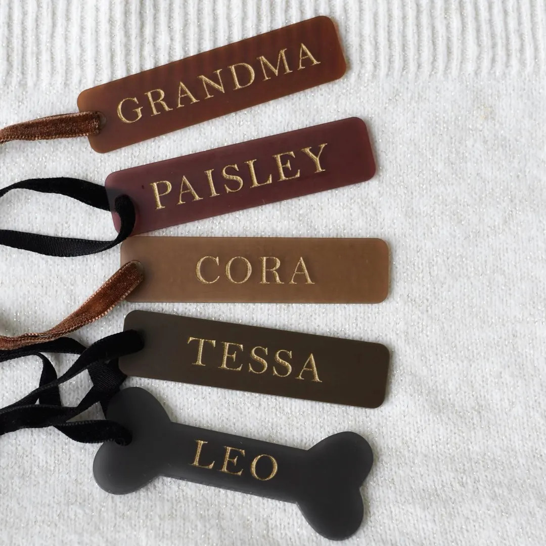 Custom Stocking Name Tag - Christmas Stocking Tag, Modern Stocking Tag , Vintage Stocking Tag - E... | Etsy (US)