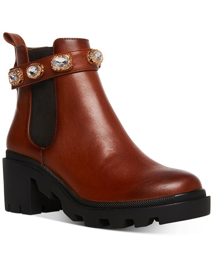 Steve Madden Women's Amulet Embellished Lug Sole Booties & Reviews - Booties - Shoes - Macy's | Macys (US)