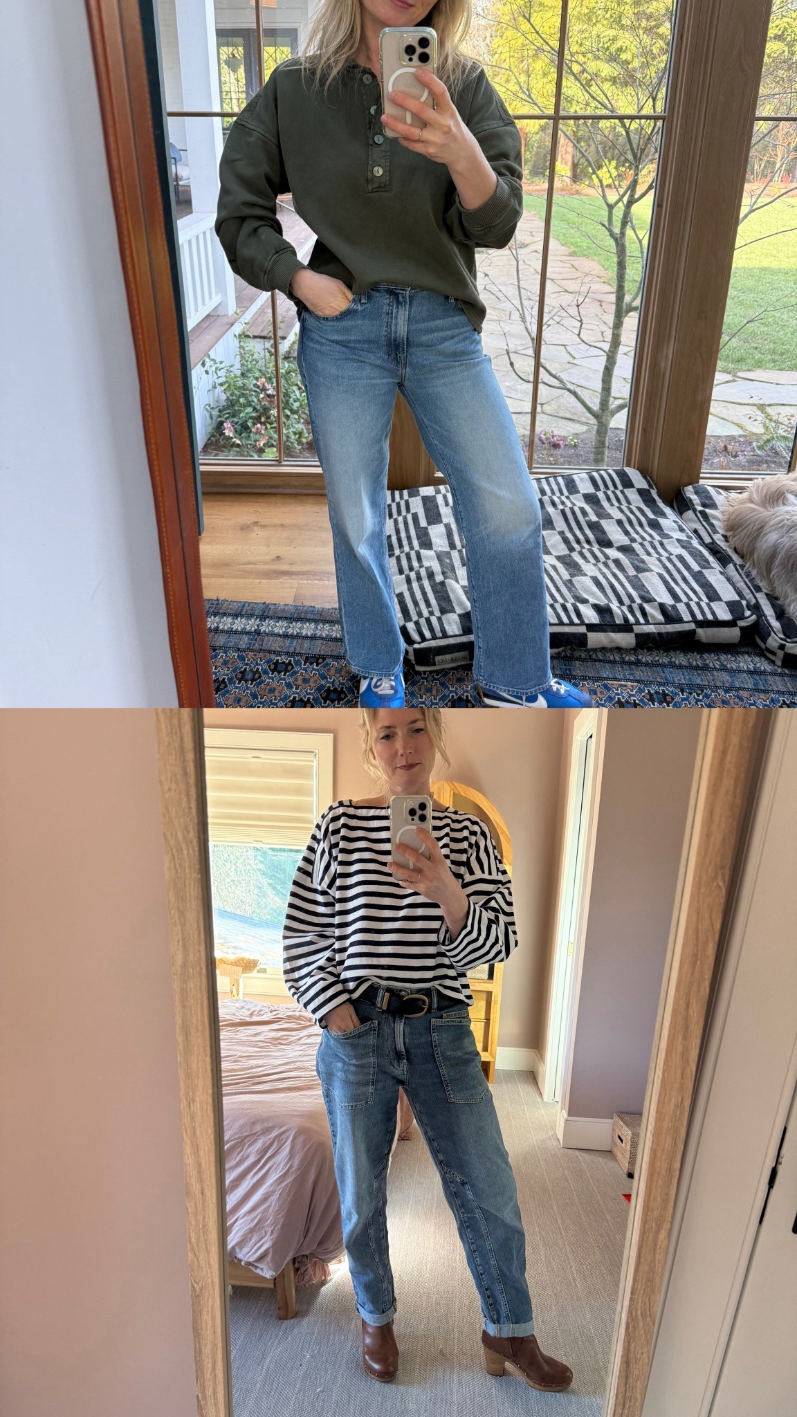 The jeans I’ve been wearing non stop - both true to size! 

#LTKOver40 #LTKootd