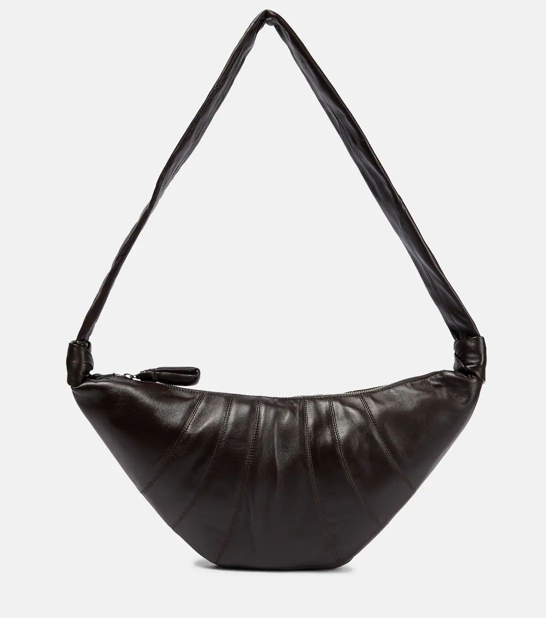 Croissant leather shoulder bag | Mytheresa (UK)