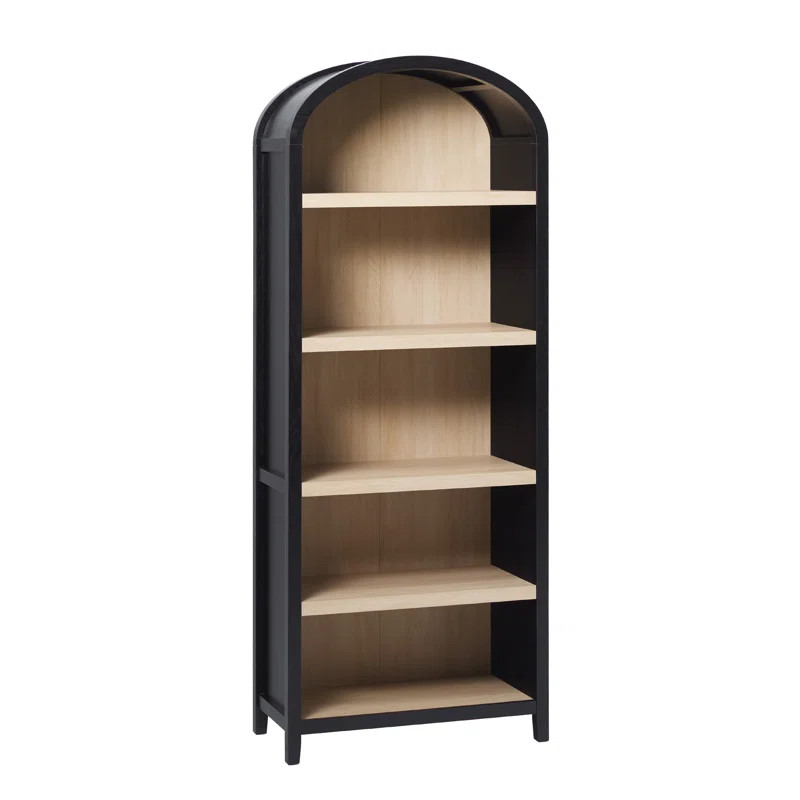 Sitarski Curved Arch 5-Shelf Bookcase | Wayfair North America
