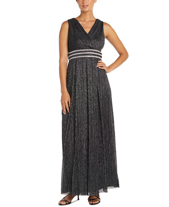 Crinkle Pleated Gown | Macys (US)