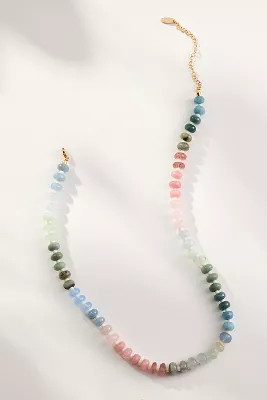 Loverly Grey x Anthropologie Rainbow Stone Necklace | Anthropologie (US)