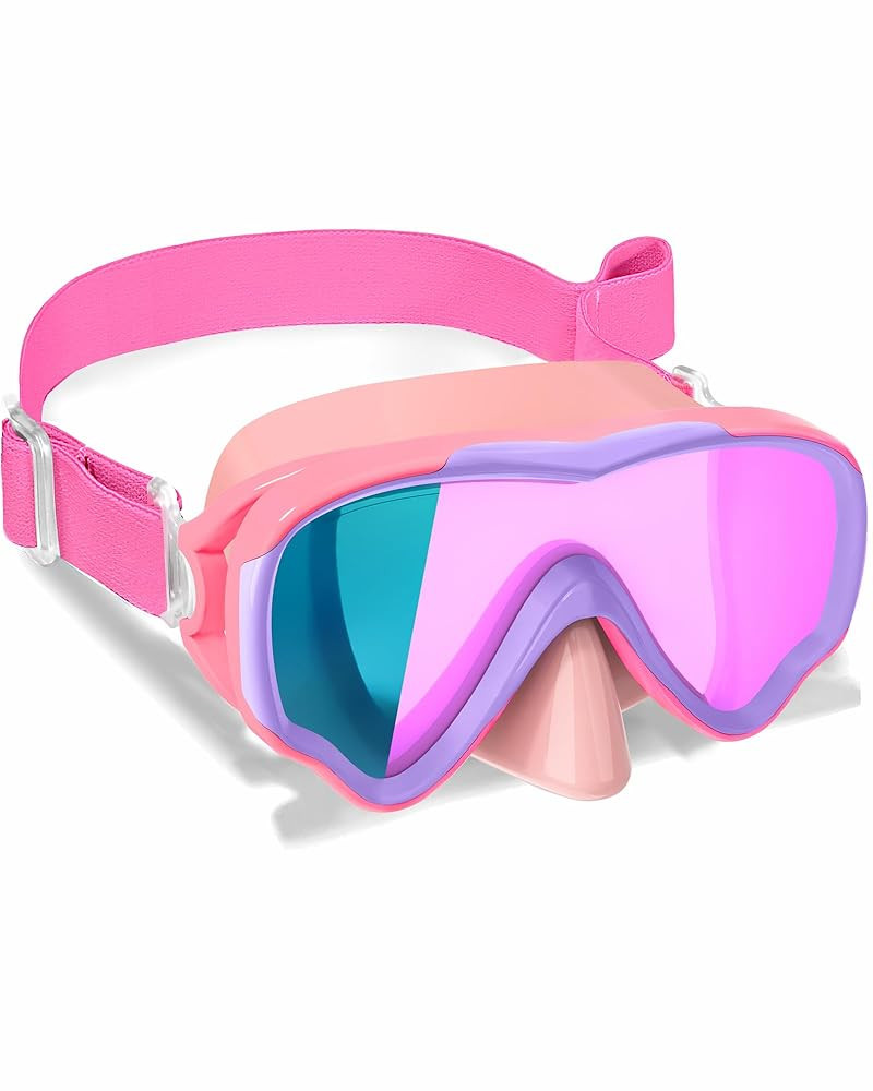 Kids Swim Goggles with Fabric Strap for Kids 3-15, Leak Proof Swimming Goggles Nose Cover 180° C... | Amazon (US)