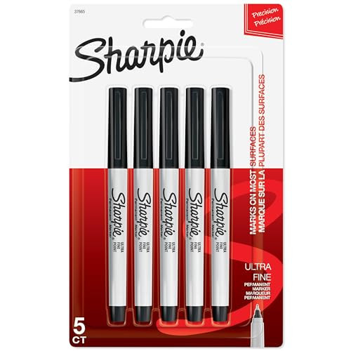 Sharpie Permanent Markers, Ultra Fine Point, Black, 5 Count - Home, School, Office Supplies | Amazon (US)