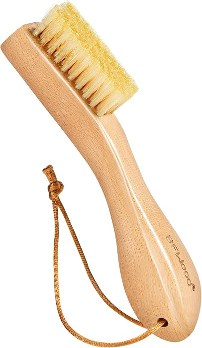 Laundry Stain Brush, Natural Soft Boar Bristles, Removes Tough Stains from Delicate Fabrics Like ... | Amazon (US)