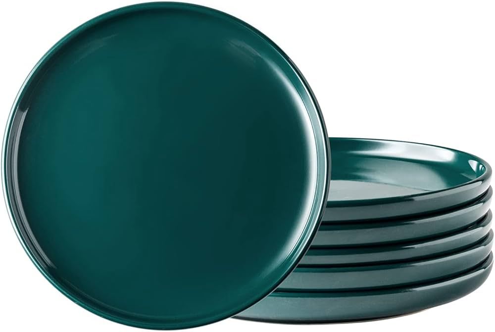 Amazon.com: AmorArc Ceramic Dinner Plates Set of 6,10.5 inch Stoneware plates for Kitchen, Dinner... | Amazon (US)