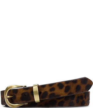 Patricia Nash 1" Laurin Leopard Leather Belt | Dillard's | Dillard's