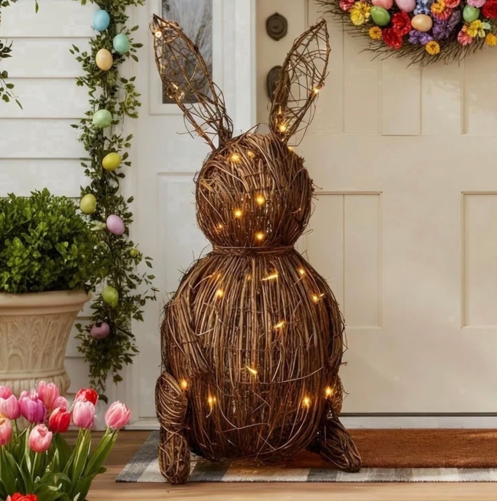 Rattan Light Up Easter Bunny 

#LTKHome #LTKSeasonal