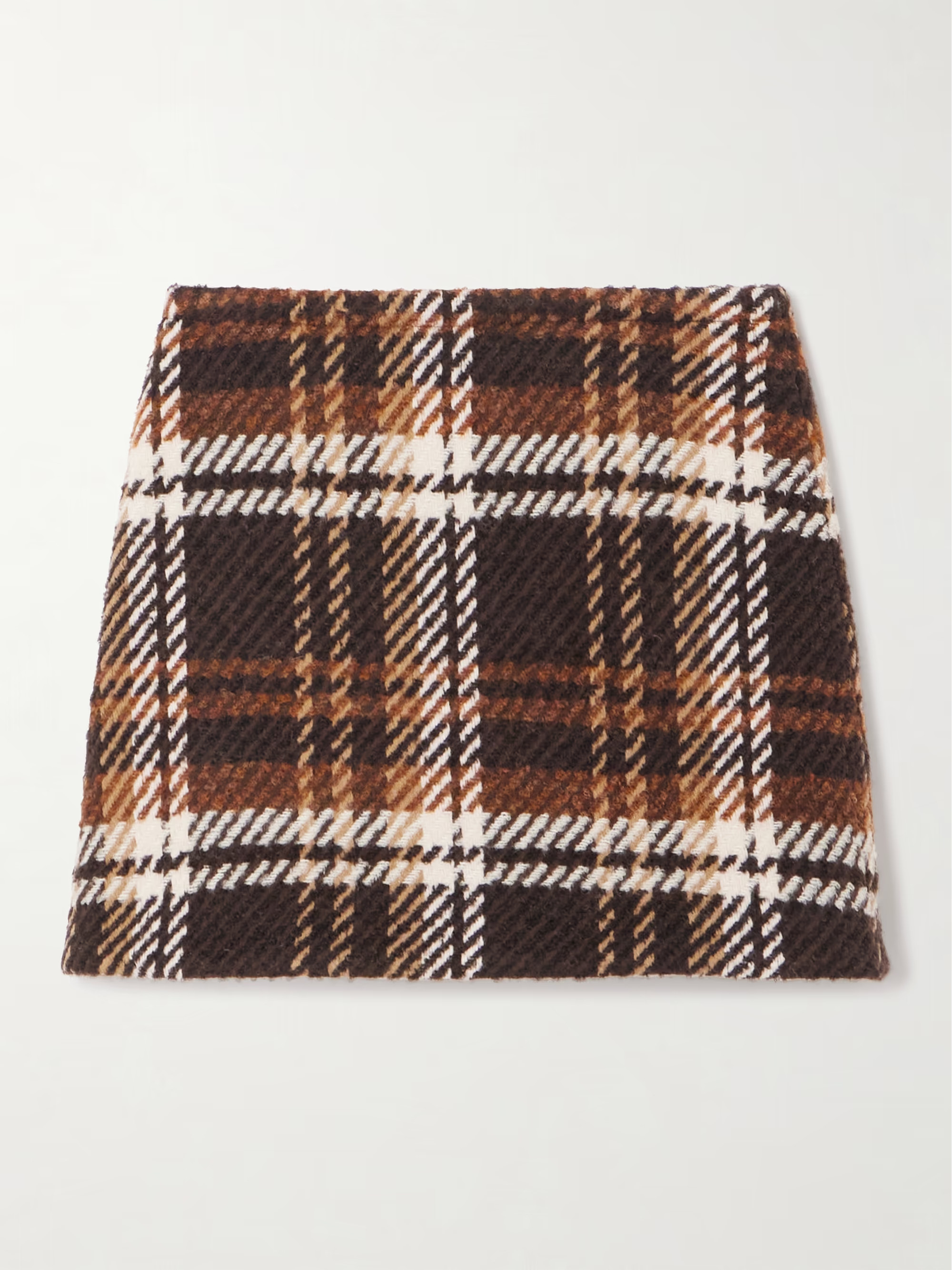 Checked wool-blend mini skirt | NET-A-PORTER APAC