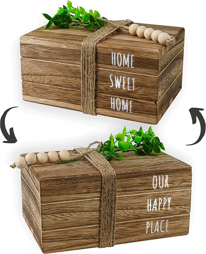 2in1 Decorative Books for Home Decor,Stacked Books for Decor,Coffee Table Decor, Decor Books,Farm... | Amazon (US)