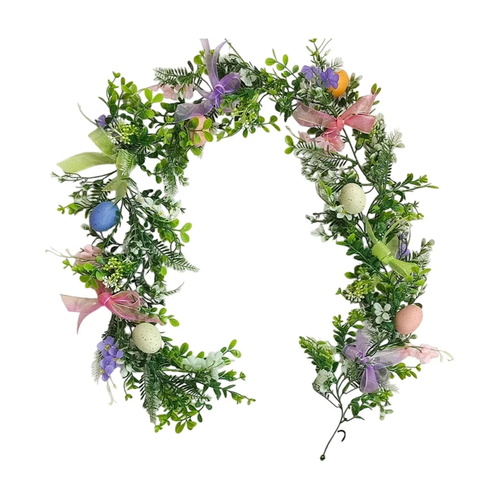 Easter Egg Bow Decoration Rattan Garland, 6ft | Walmart (US)